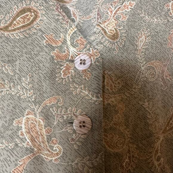 Doncaster Vintage Silk Paisley Print Sleeveless Blouse - Picture 4 of 4